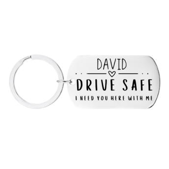 Black Drive Safe Keychain