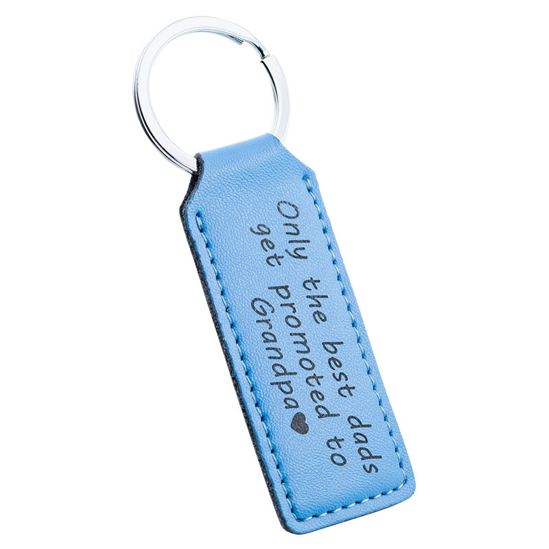 Personalised Genuine Leather Keyring