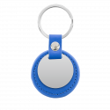 Personalised Leather Keyring – Round Tag & Custom Engraving
