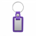 Personalised Leather Keyring – Rectangle Tag & Custom Engraving