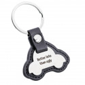 Personalised Leather Keyring – Car-Shaped Tag & Custom Engraving