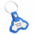 Personalised Leather Keyring – Car-Shaped Tag & Custom Engraving