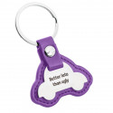 Personalised Leather Keyring – Car-Shaped Tag & Custom Engraving