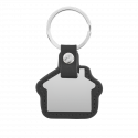 Personalised Leather Keyring – House-Shaped Tag & Custom Engraving