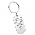 Personalised Military Tag Keyring – Custom Engraved Message & Name