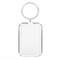Personalised Acrylic Rectangle Keyring – Custom Photo & Engraved Text