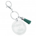 Personalised Acrylic Keyring with Tassel – Custom Engraved Names