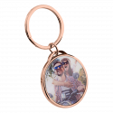 Luxury Round Photo Keyring - Personalised with Photo and Text Engraving