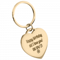 Luxury Heart Photo Keyring - Personalised with Photo and Text Engraving