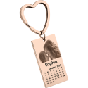 Personalised Photo & Message Keyring – Custom Calendar Date
