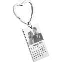 Personalised Calendar Photo Keyring – Engraved Special Date