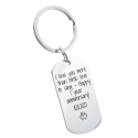 Personalised Military Tag Keyring – Engraved Handwriting & Custom Message