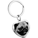 Personalised Heart Pet Keyring – Engraved Dog or Cat Photo & Custom Text
