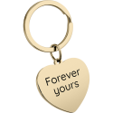 Engraved Heart Keyring