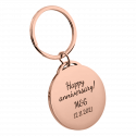 Luxury Round Photo Keyring - Personalised with Dog or Cat Photo and Text Engraving