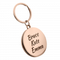 Personalised Couple’s Round Keyring – Custom Photo Locket & Message