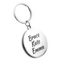 Personalised Couple’s Round Keyring – Custom Photo Locket & Message