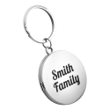 Personalised Couple’s Round Keyring – Custom Photo Locket & Message