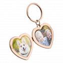Personalised Luxury Heart Keyring – Custom Photo Locket Design