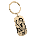 Personalised Military Tag Keyring – Photo-to-Drawing with Custom Engraving