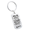 Personalised Memorial Keyring – Engraved Photo & Tribute Message