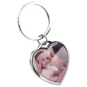 Personalised Memorial Luxury Heart Keyring – Custom Photo Engraved Keepsake