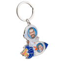 Personalised Astronaut Keyring – Add Your Photos & Custom Engraved Text