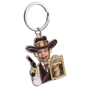 Personalised Wanted Poster Keyring – Add Your Photo & Engraved Text