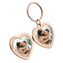 Personalised Couple's Locket Keyring with Photos plus 'In Love Since' Engraving