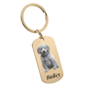 Personalised Pet Keyring – Custom Photo & Name