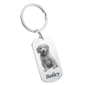 Personalised Pet Keyring – Custom Photo & Name