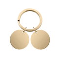 Double Round Couples Keyring—Customise it with your Photos and Names