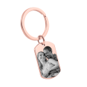 Personalised Dog Tag Keyring – Front Image & Back Inscription